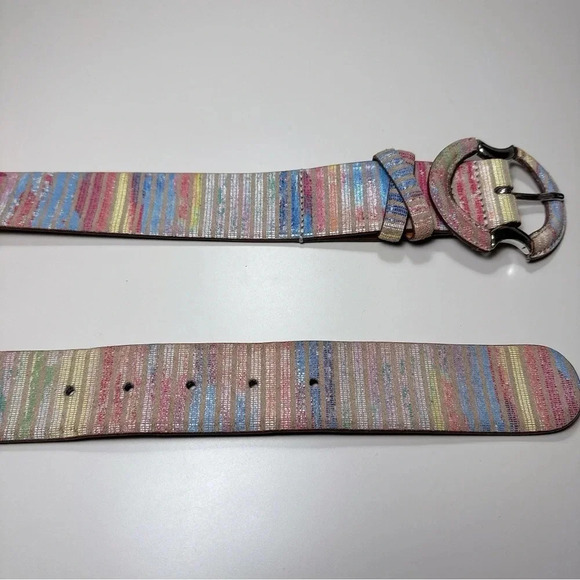 Antica Pelletteria Roma Genuine Leather Multicolor Belt - Picture 4 of 8